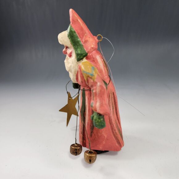 House of Hatten 1988 Folk Santa Elf Holding Star D Calla Christmas Ornament VTG - Picture 6 of 9